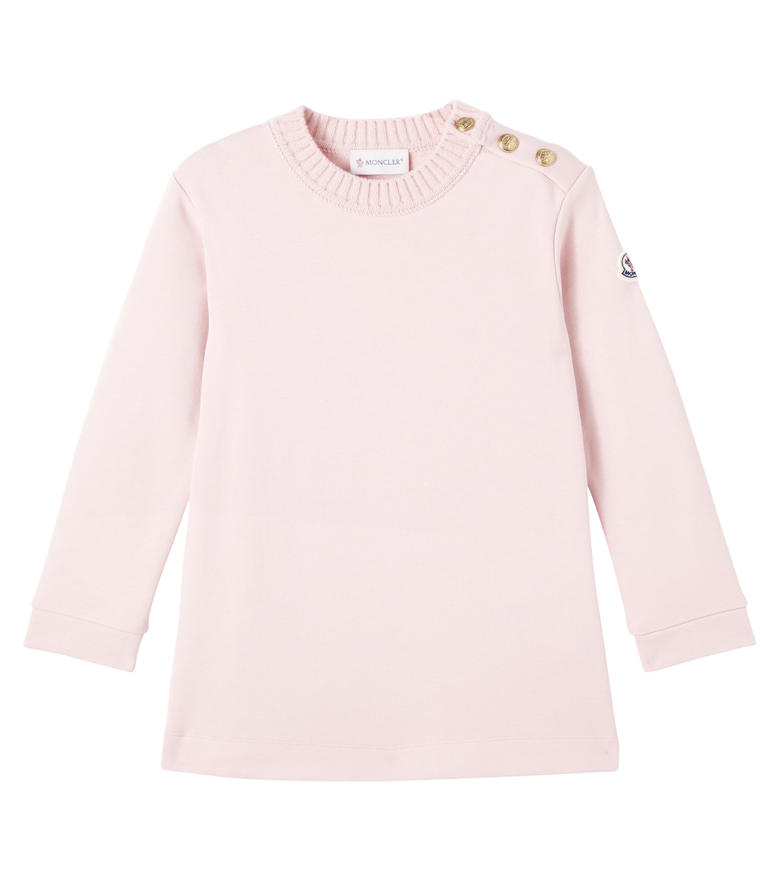Embellished cotton dress | Moncler Enfant