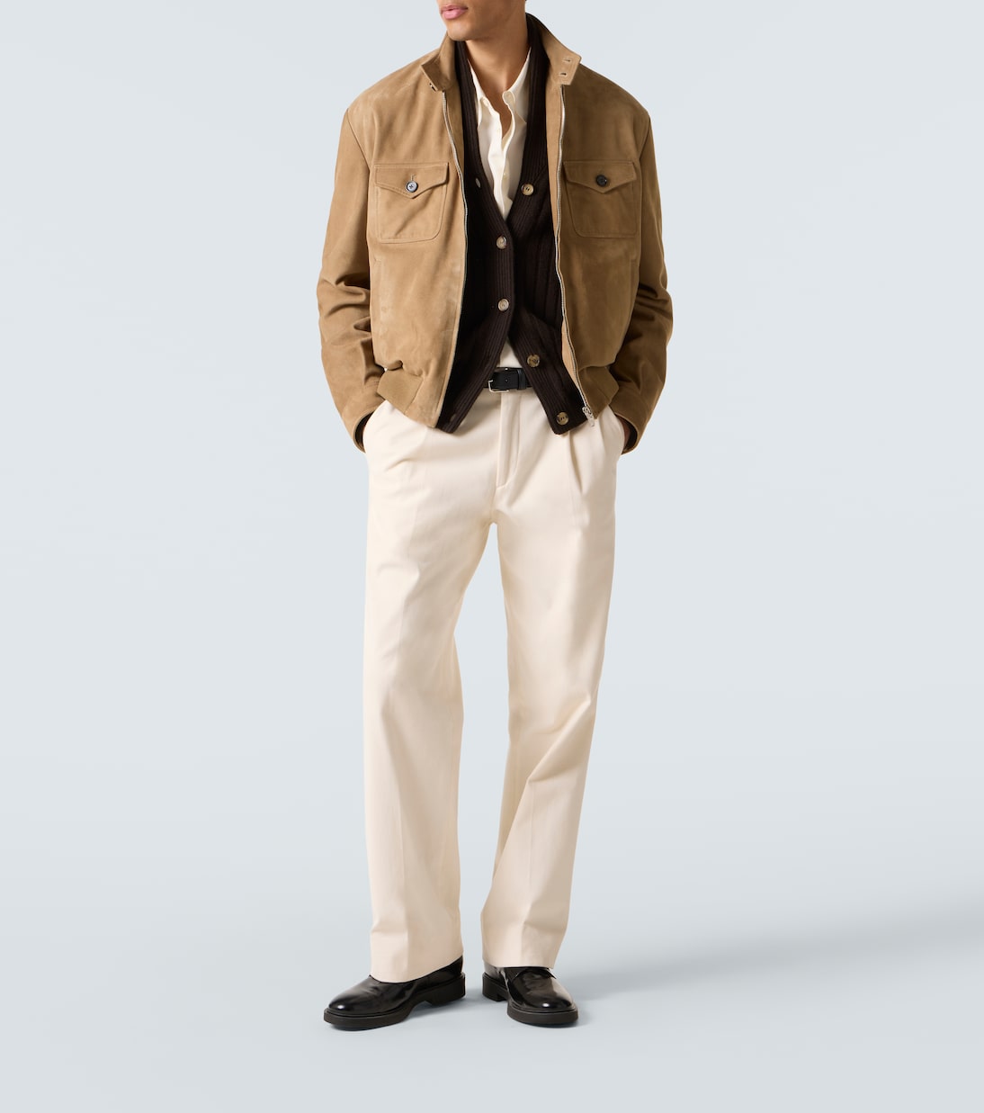 Bomberjacke aus Veloursleder | Dolce&Gabbana