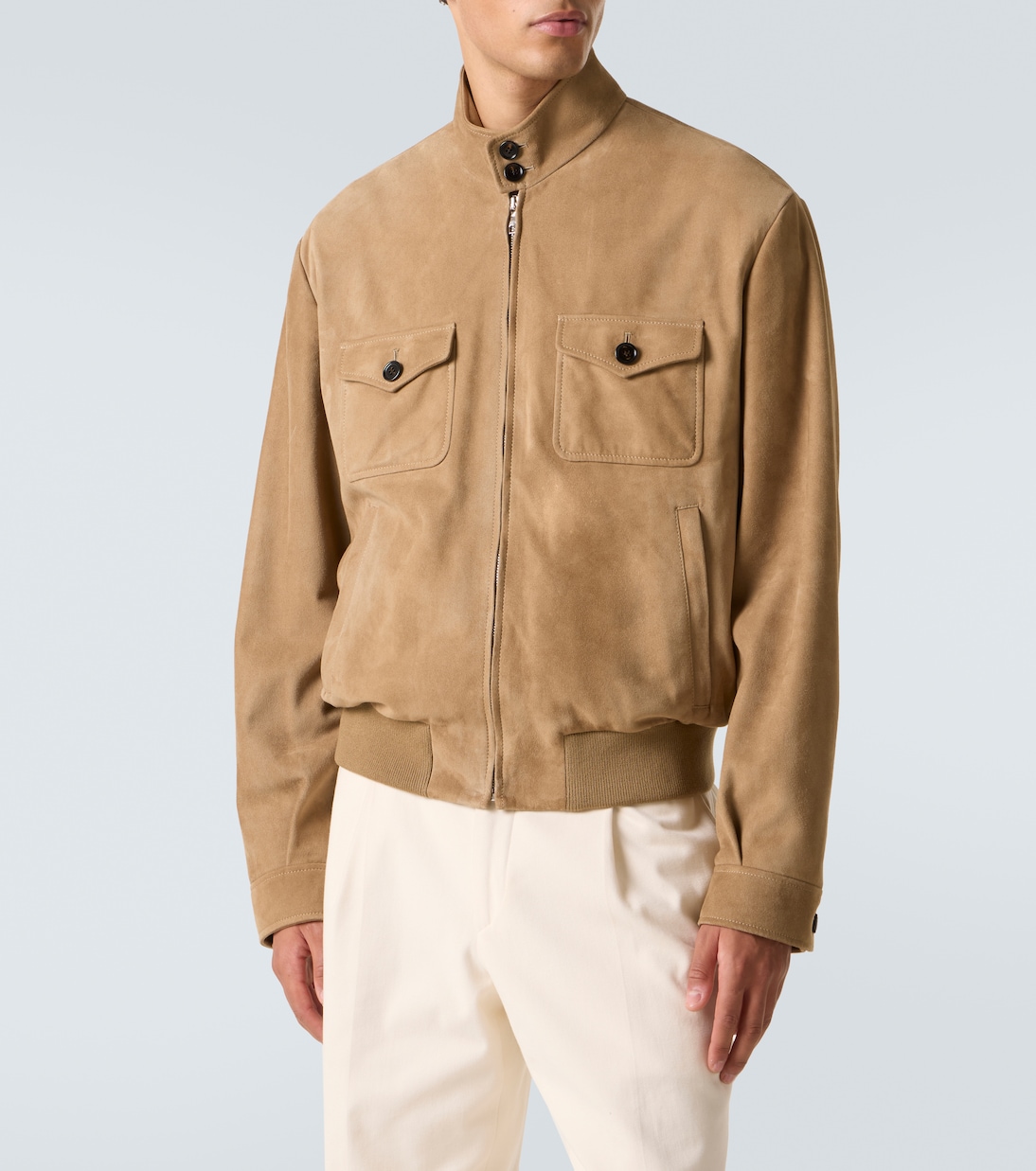 Bomberjacke aus Veloursleder | Dolce&Gabbana