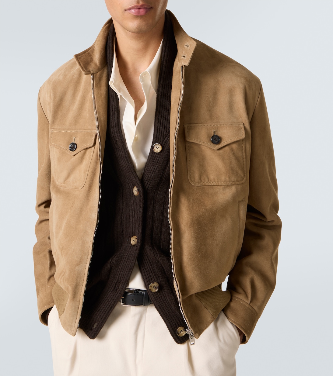 Bomberjacke aus Veloursleder | Dolce&Gabbana