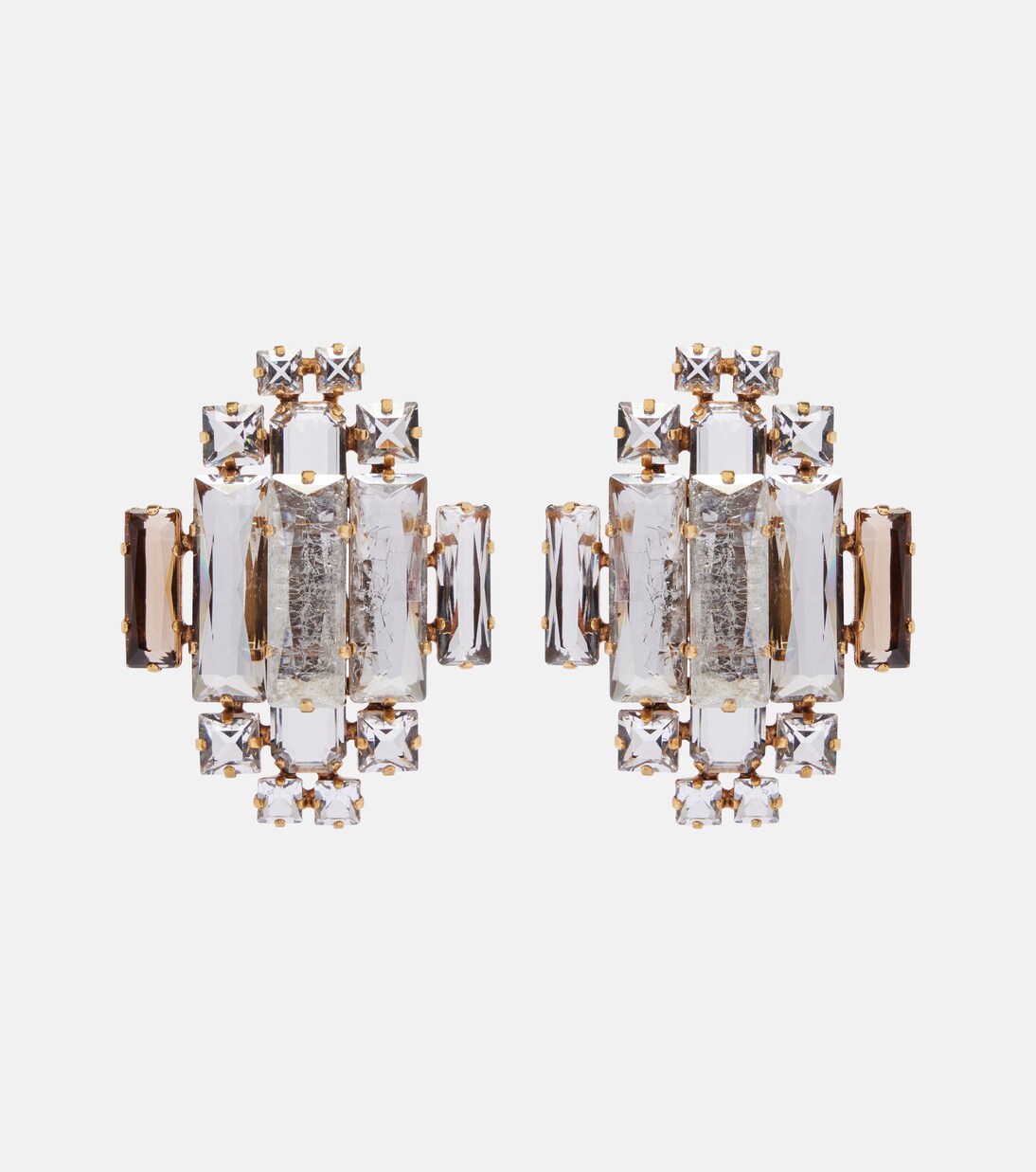 Clip-Ohrringe mit Kristallen | Saint Laurent