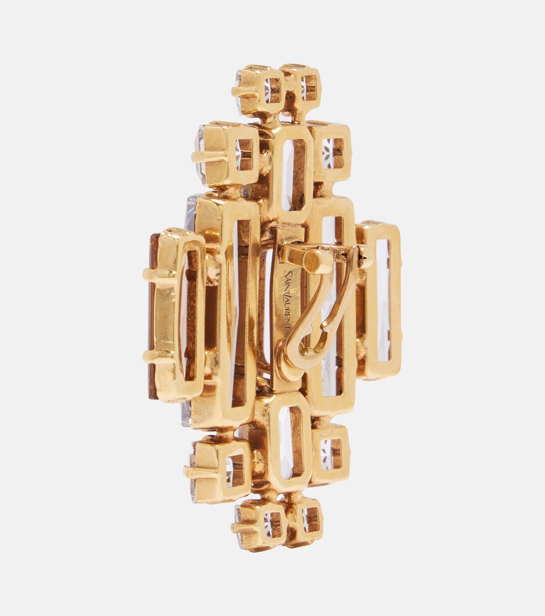 Clip-Ohrringe mit Kristallen | Saint Laurent