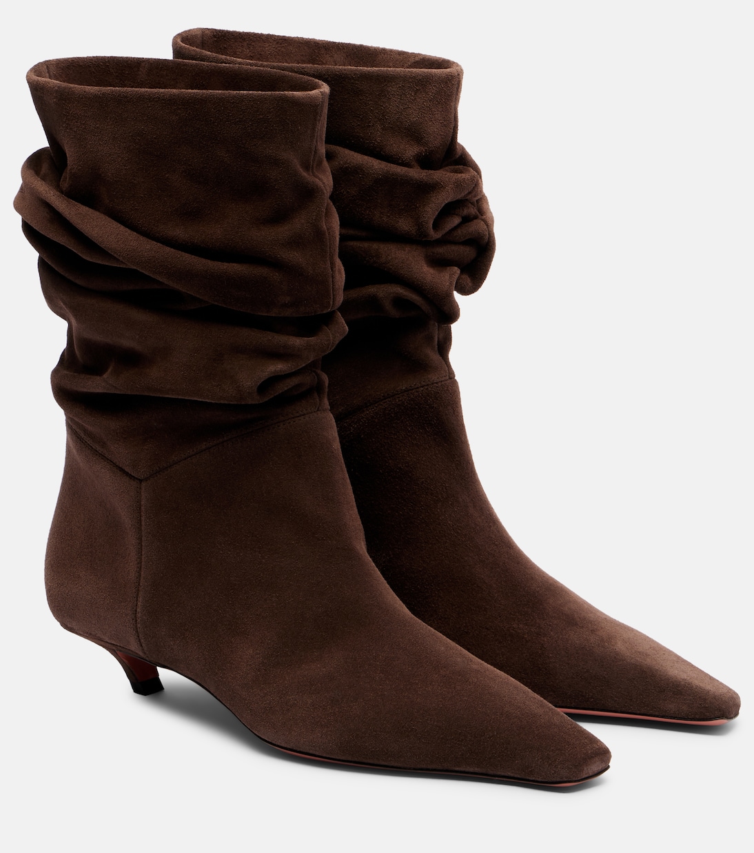 Jamie 25 suede ankle boots | Amina Muaddi