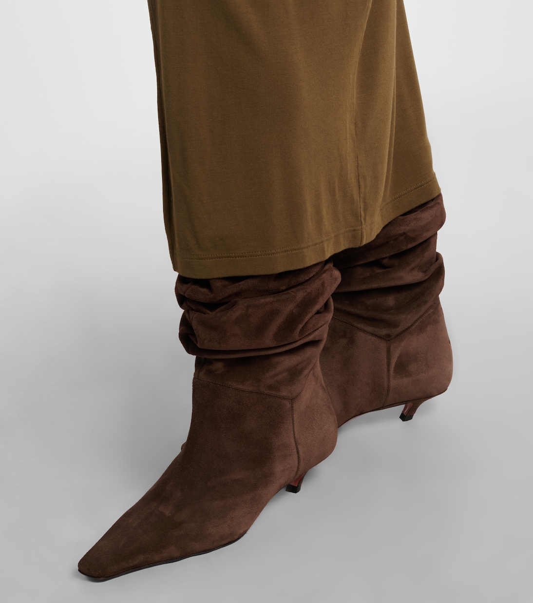 Jamie 25 suede ankle boots | Amina Muaddi