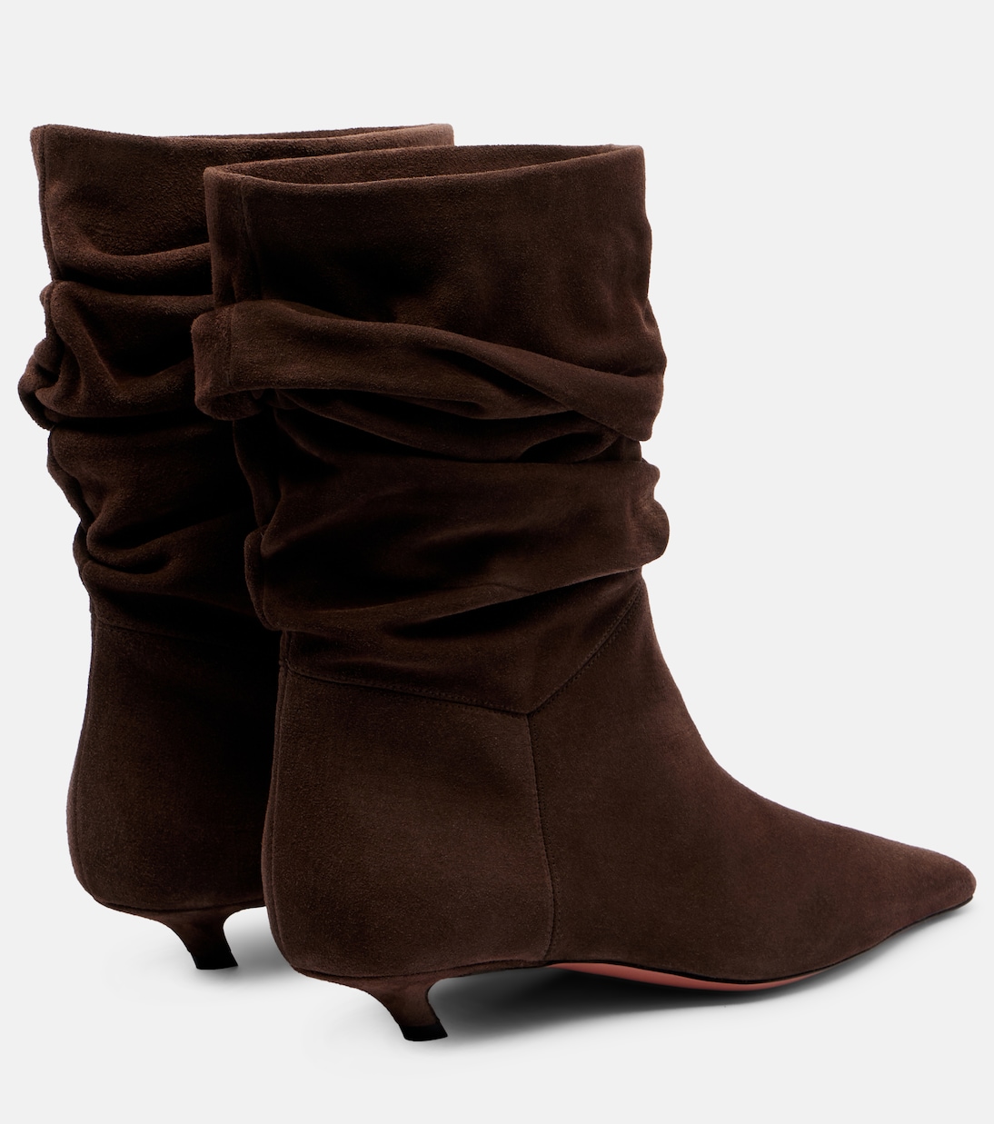 Jamie 25 suede ankle boots | Amina Muaddi