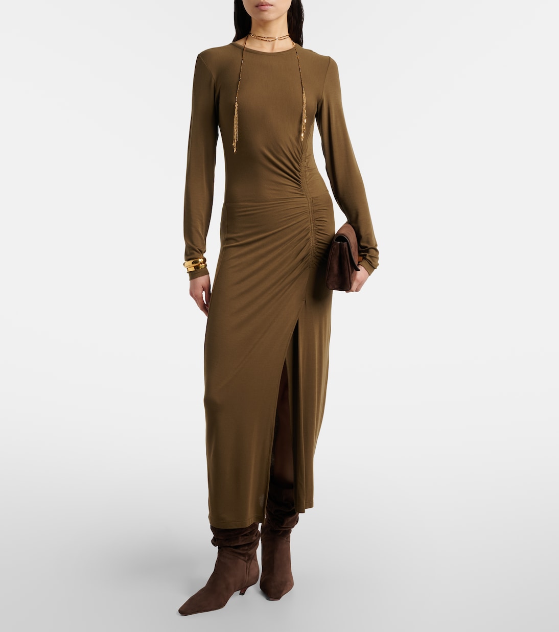 Jamie 25 suede ankle boots | Amina Muaddi