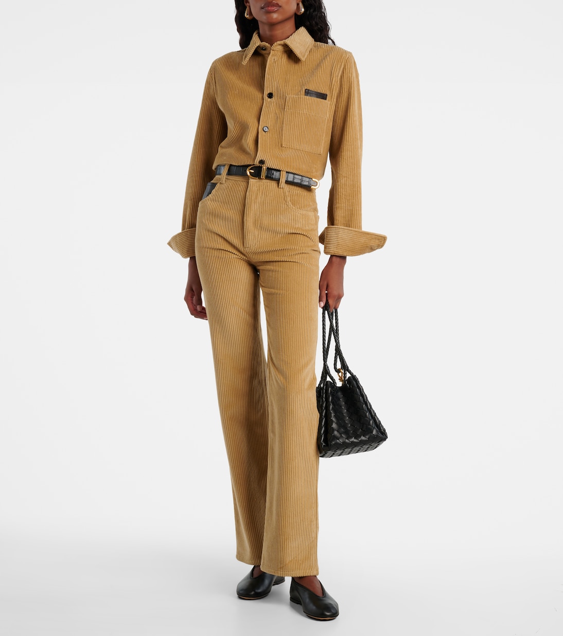 Rosa leather ballet flats | Bottega Veneta