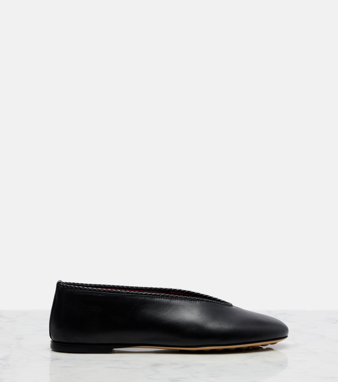 Rosa leather ballet flats | Bottega Veneta