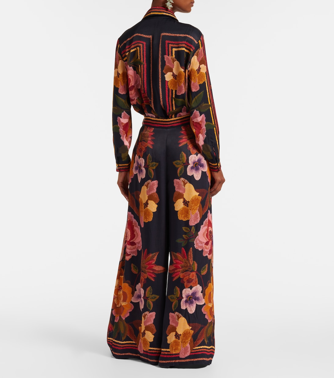 Weite High-Rise-Hose | Farm Rio