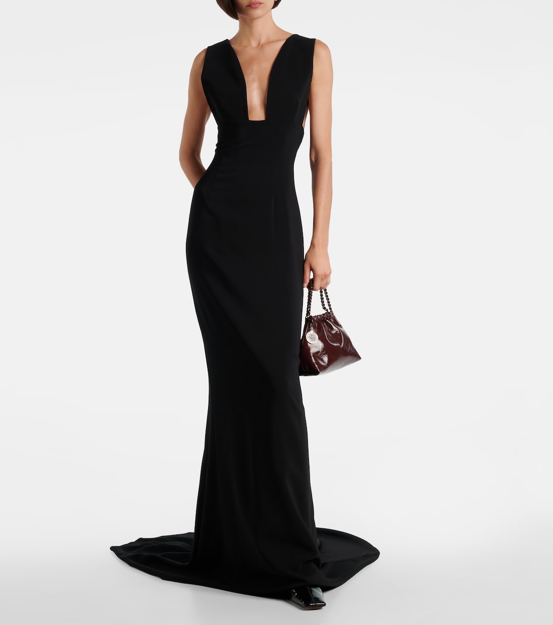 Abito lungo in crêpe di jersey | Stella McCartney