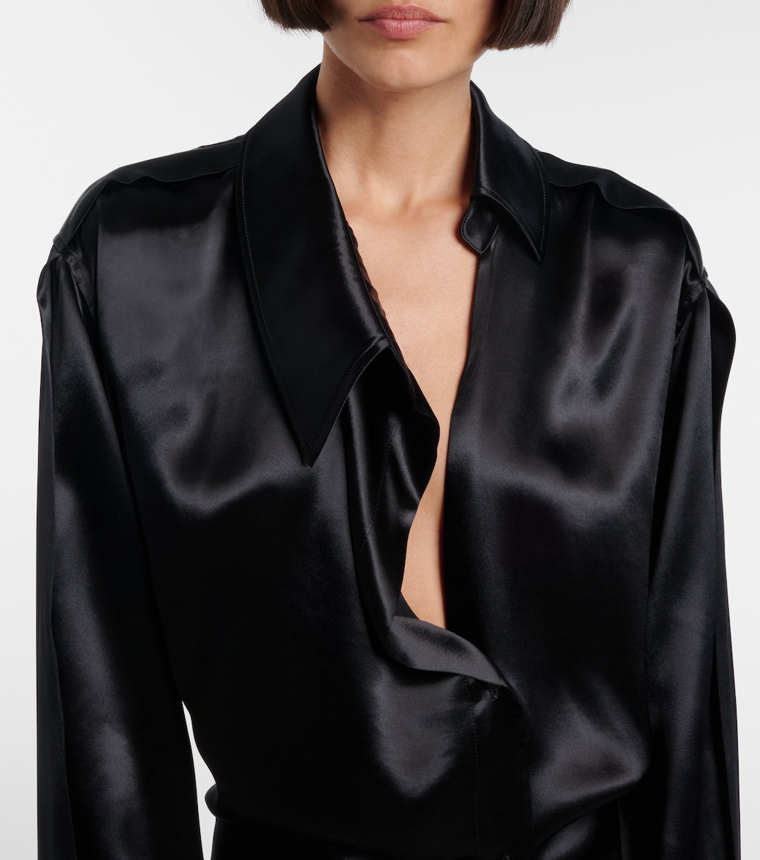 Satin shirt dress | The Attico