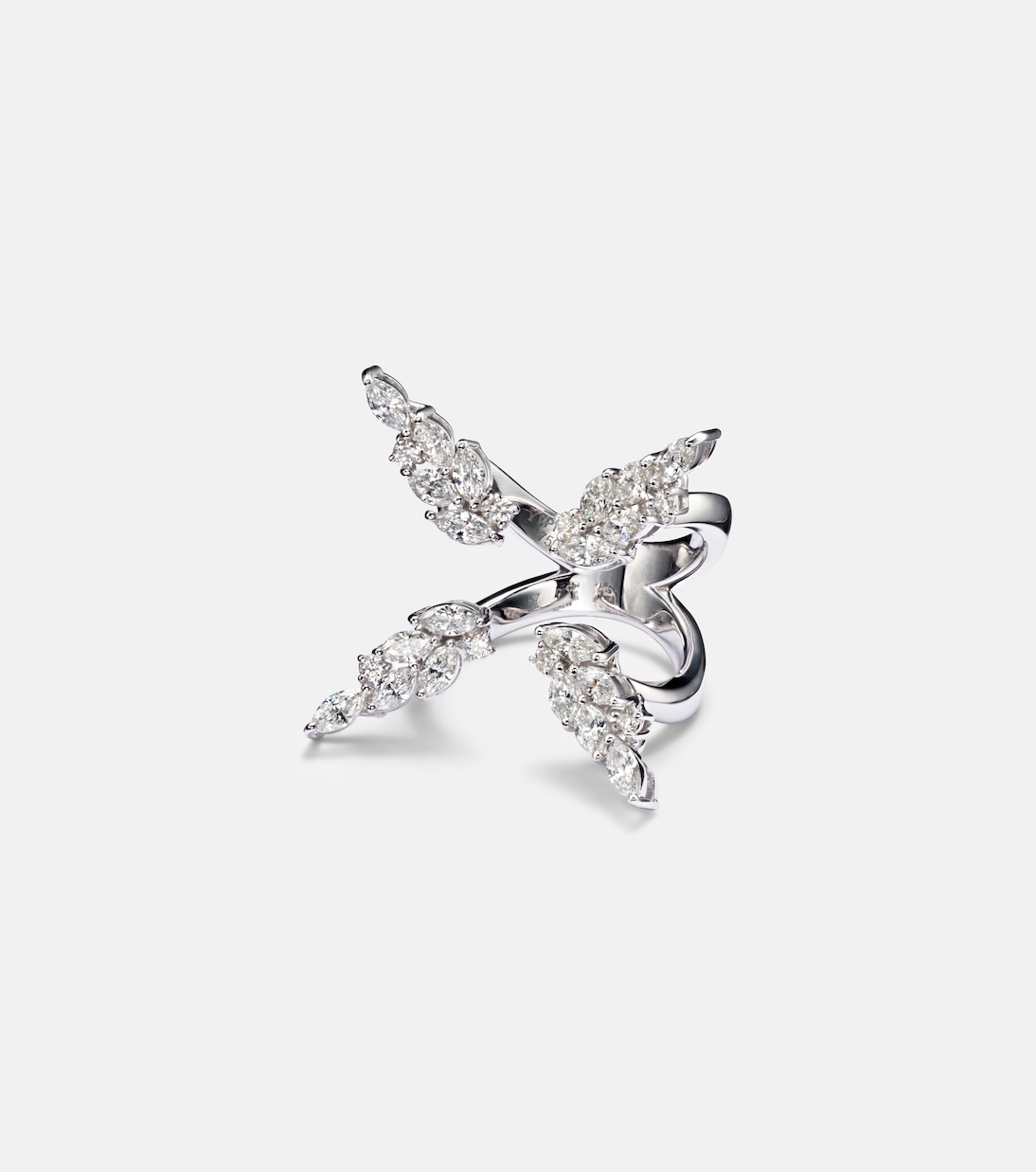 Ring Y-Not aus 18kt Weißgold (750/1000) mit Diamanten | Yeprem