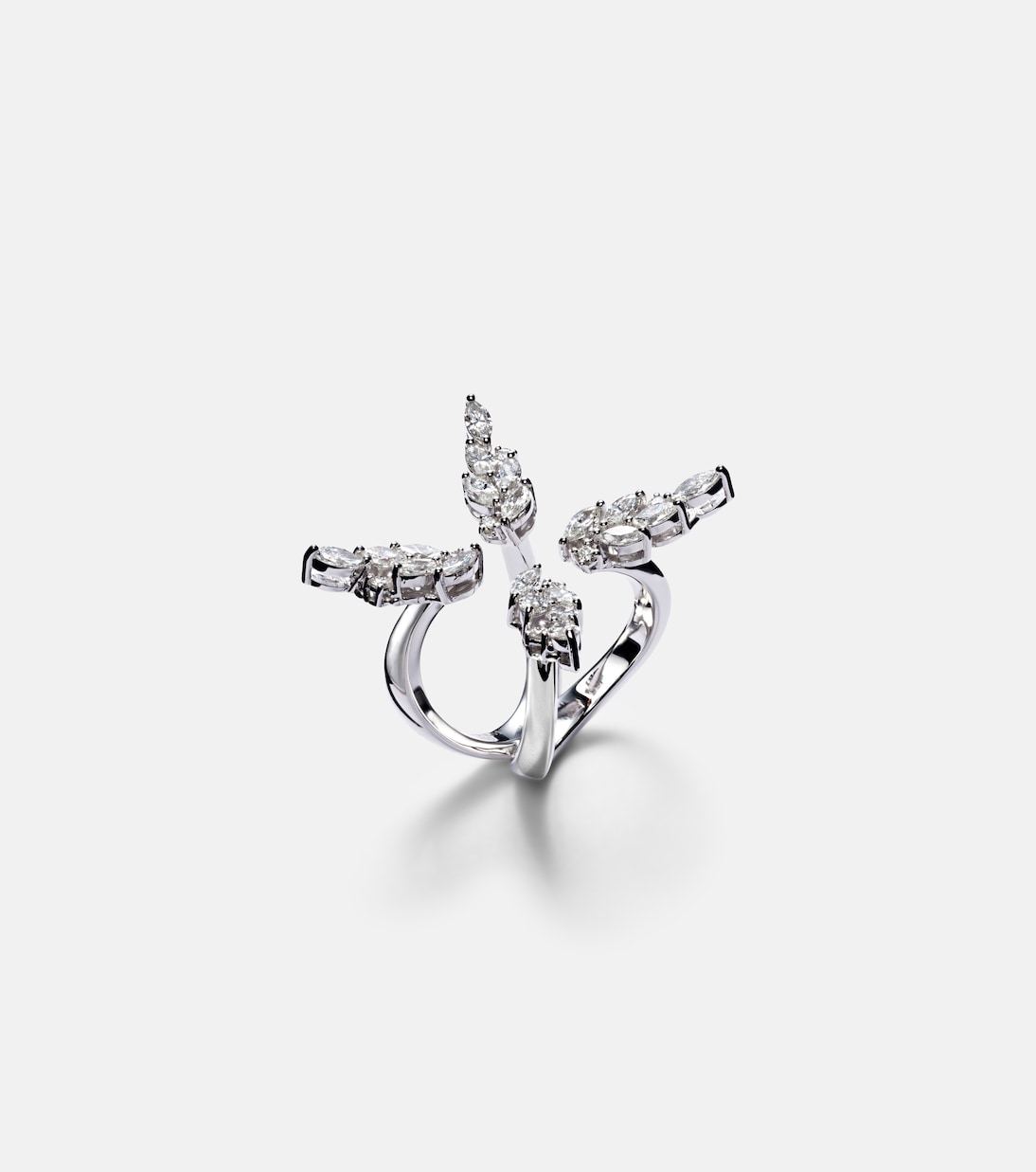 Ring Y-Not aus 18kt Weißgold (750/1000) mit Diamanten | Yeprem