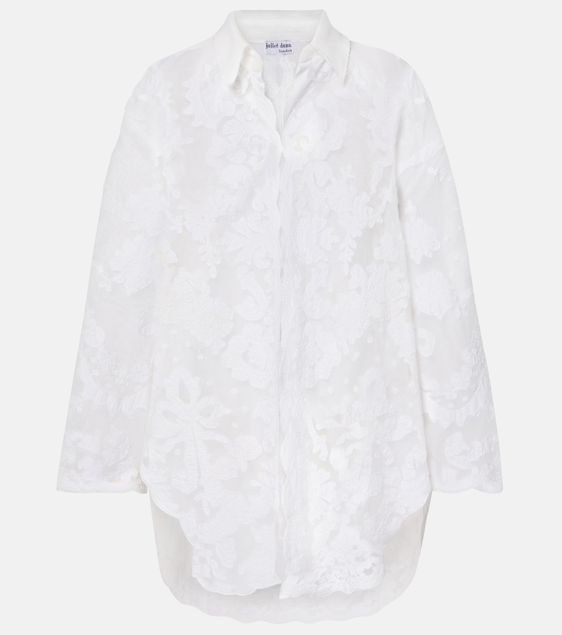Embroidered cotton shirt | Juliet Dunn