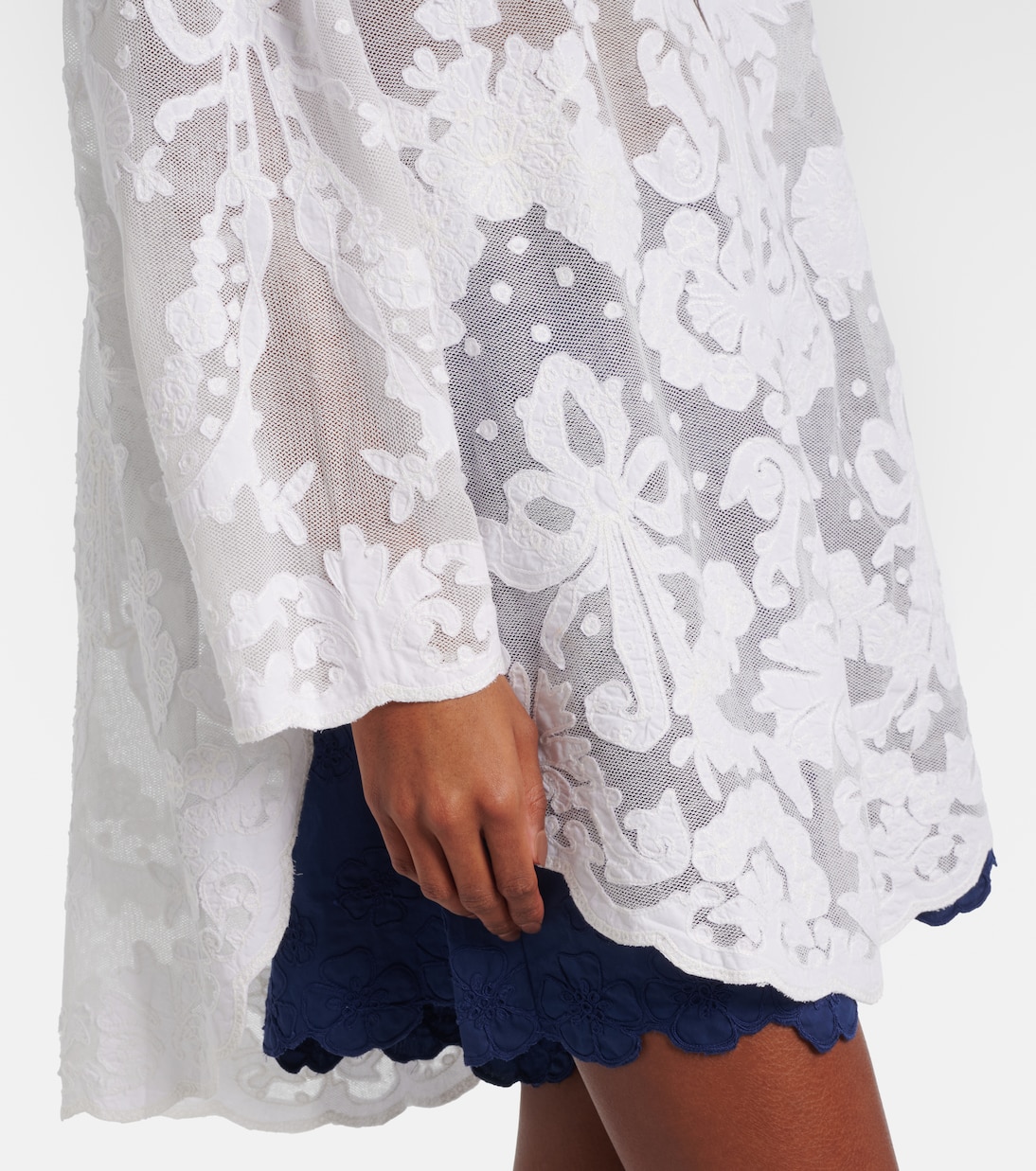 Embroidered cotton shirt | Juliet Dunn