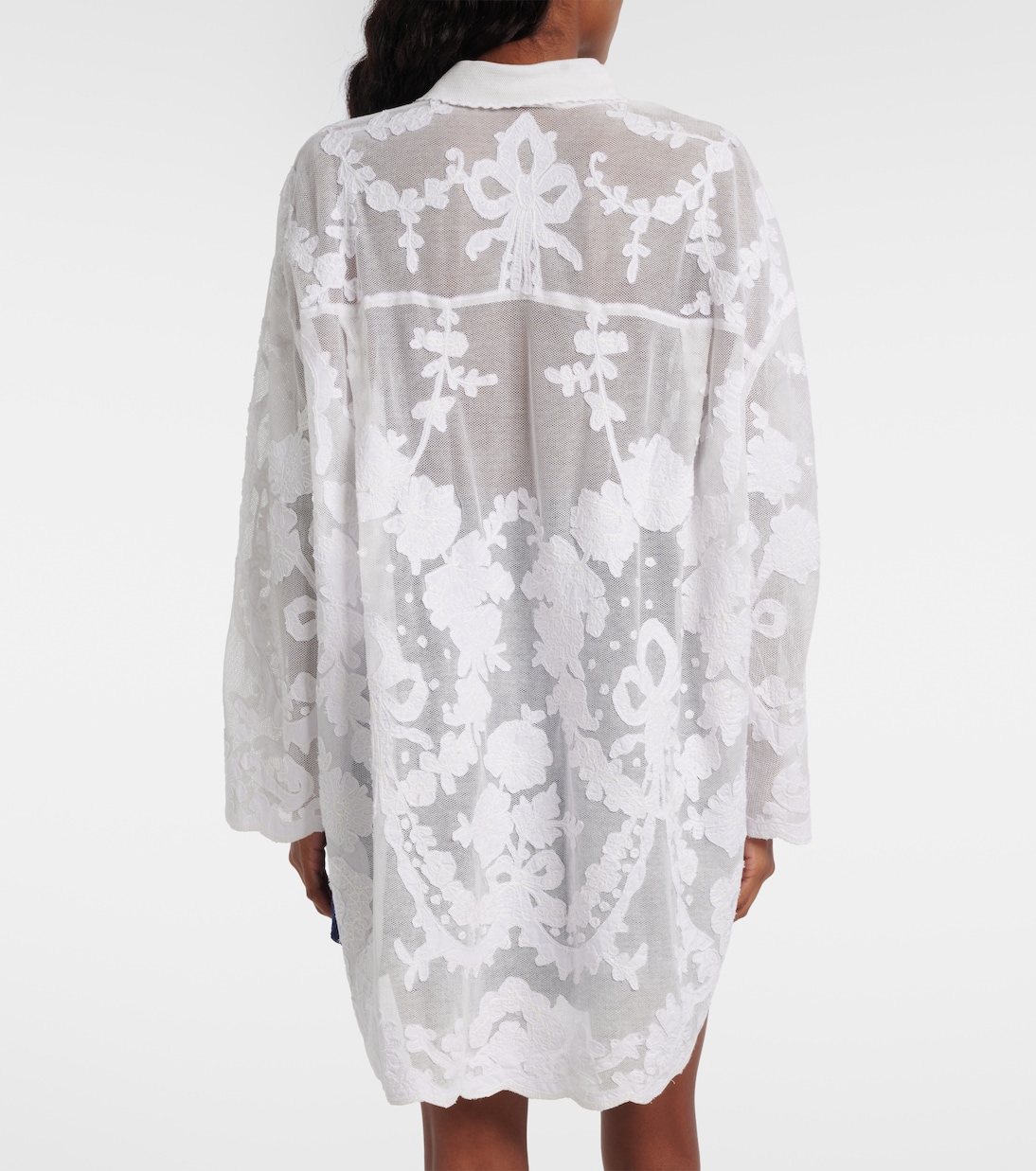 Embroidered cotton shirt | Juliet Dunn