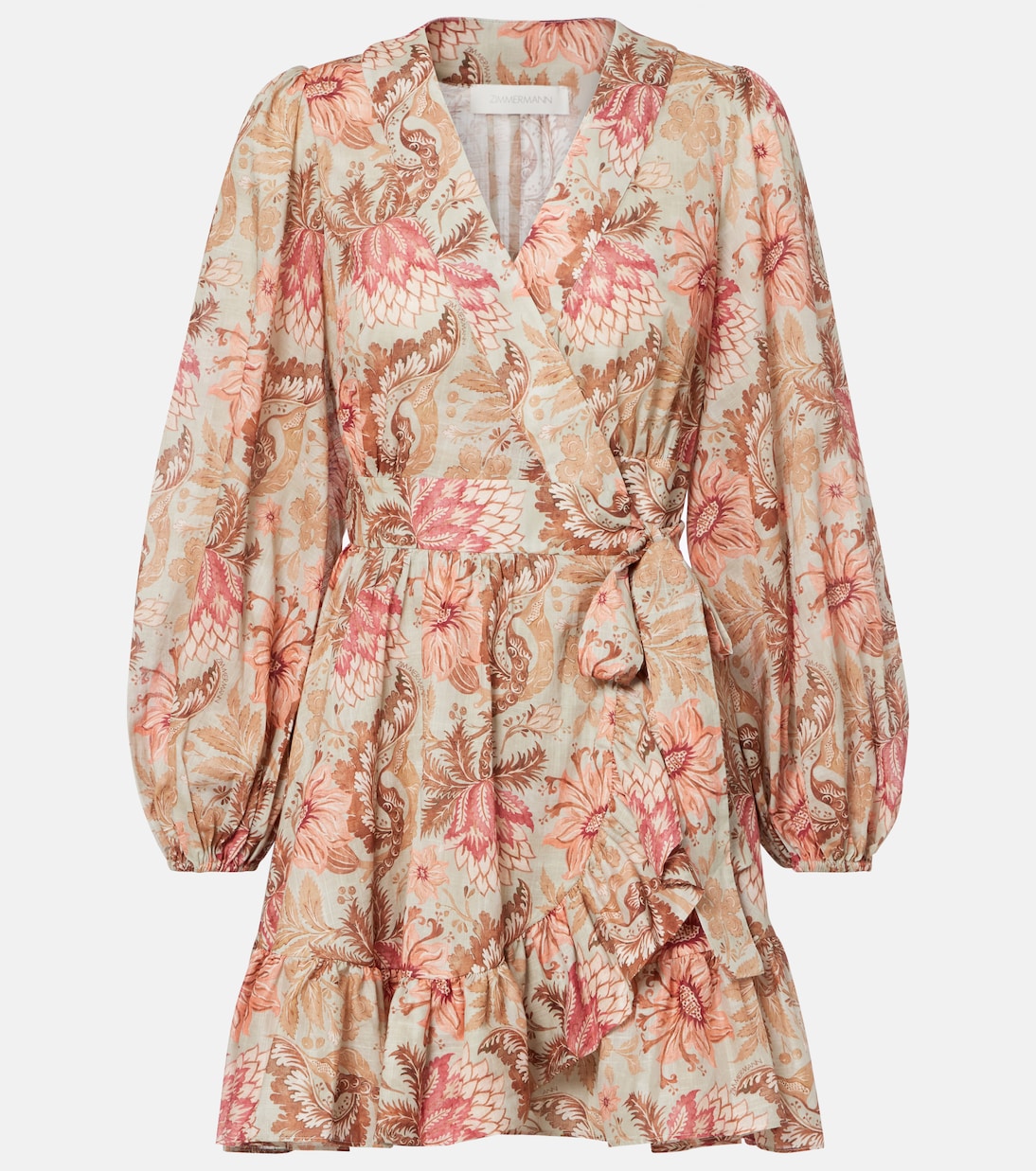 Daylight floral cotton wrap dress | Zimmermann