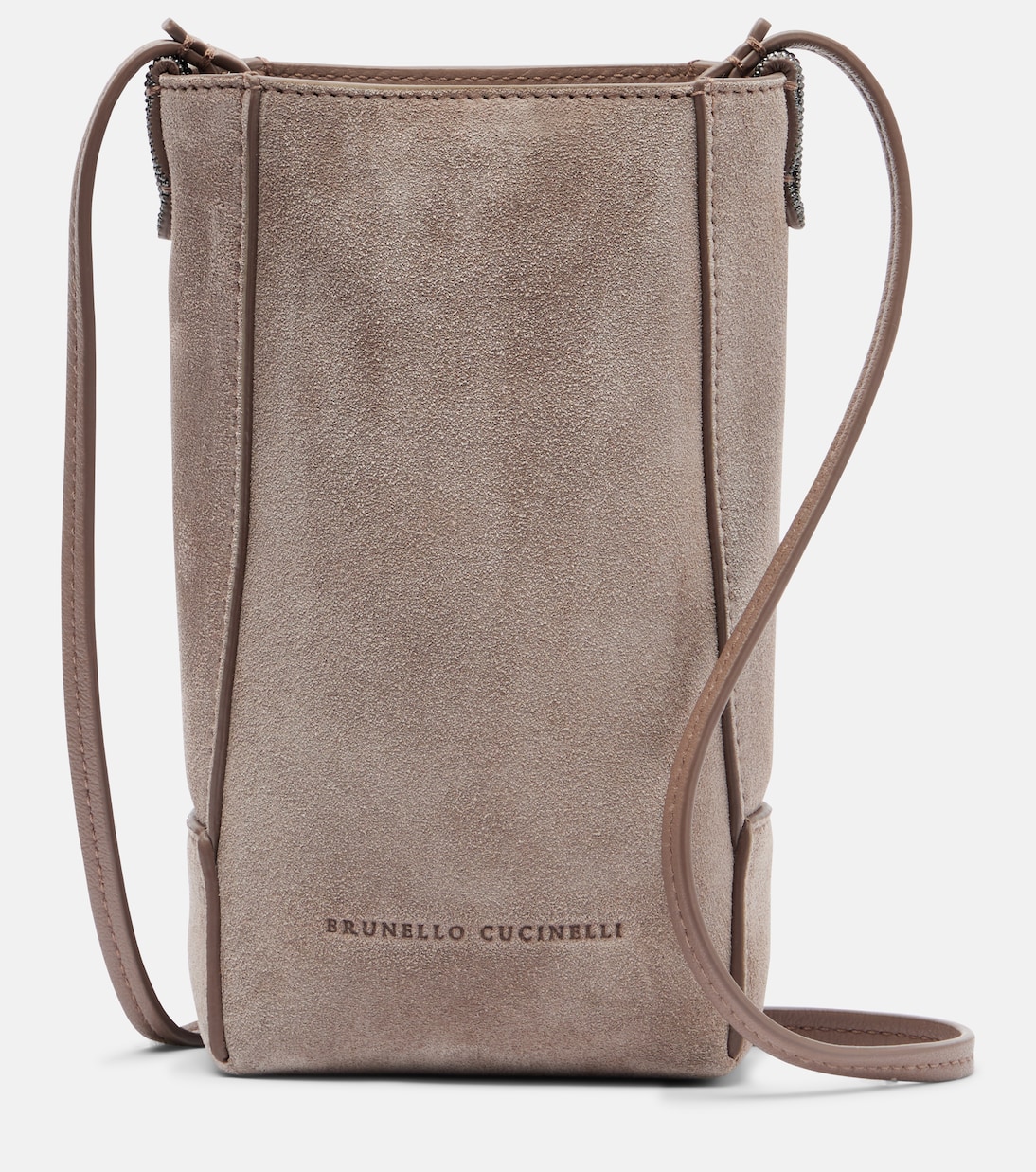 Schultertasche Monili aus Veloursleder | Brunello Cucinelli