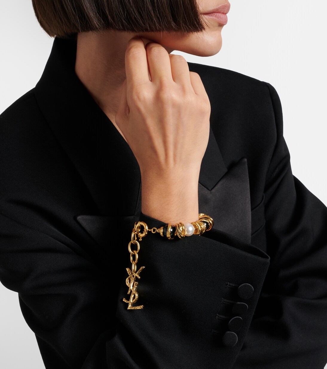 Loulou embellished bracelet | Saint Laurent
