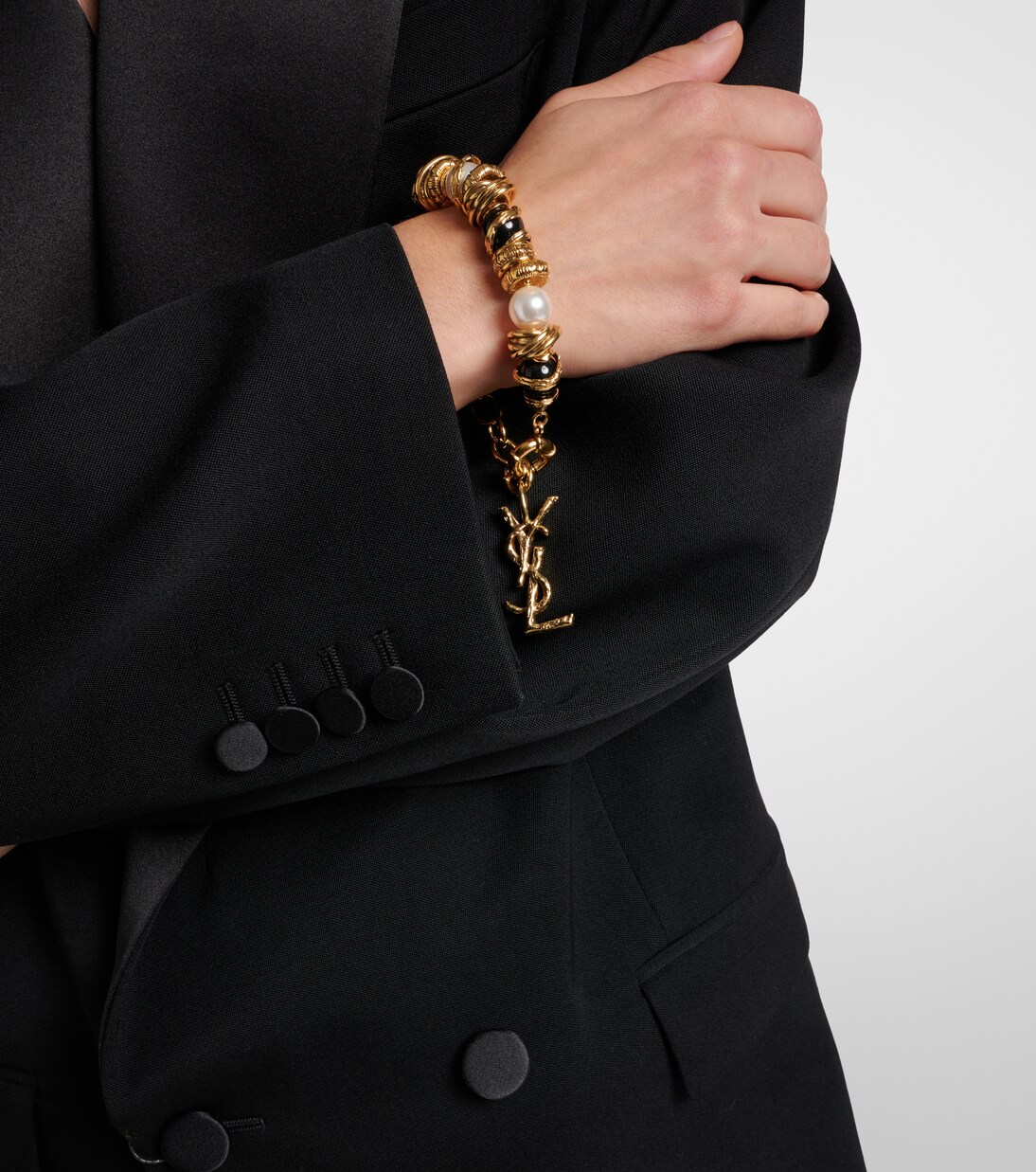 Loulou embellished bracelet | Saint Laurent