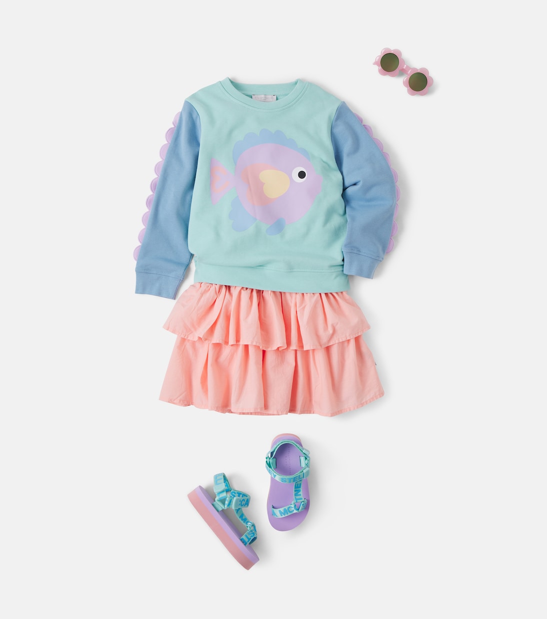 Bedrucktes Sweatshirt aus Baumwoll-Jersey | Stella McCartney Kids