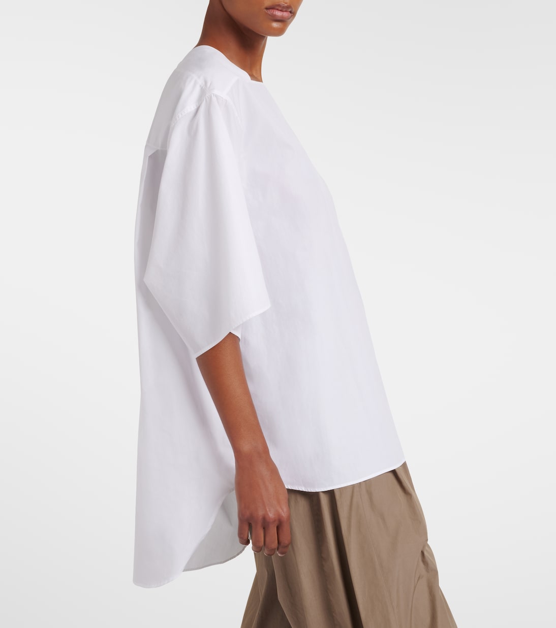 Hamza cotton poplin top | The Row