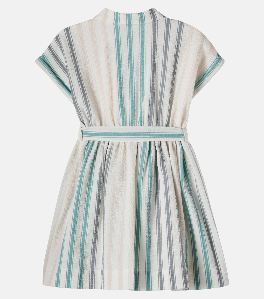 Robe chemise Gisele en seersucker de coton | Bonpoint