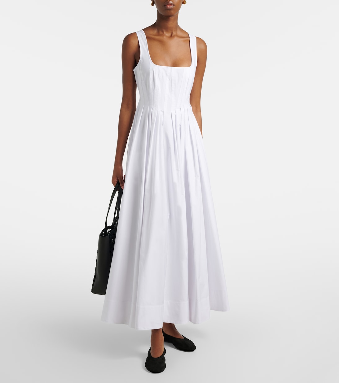 Midikleid Giro aus Baumwoll-Canvas | Sportmax