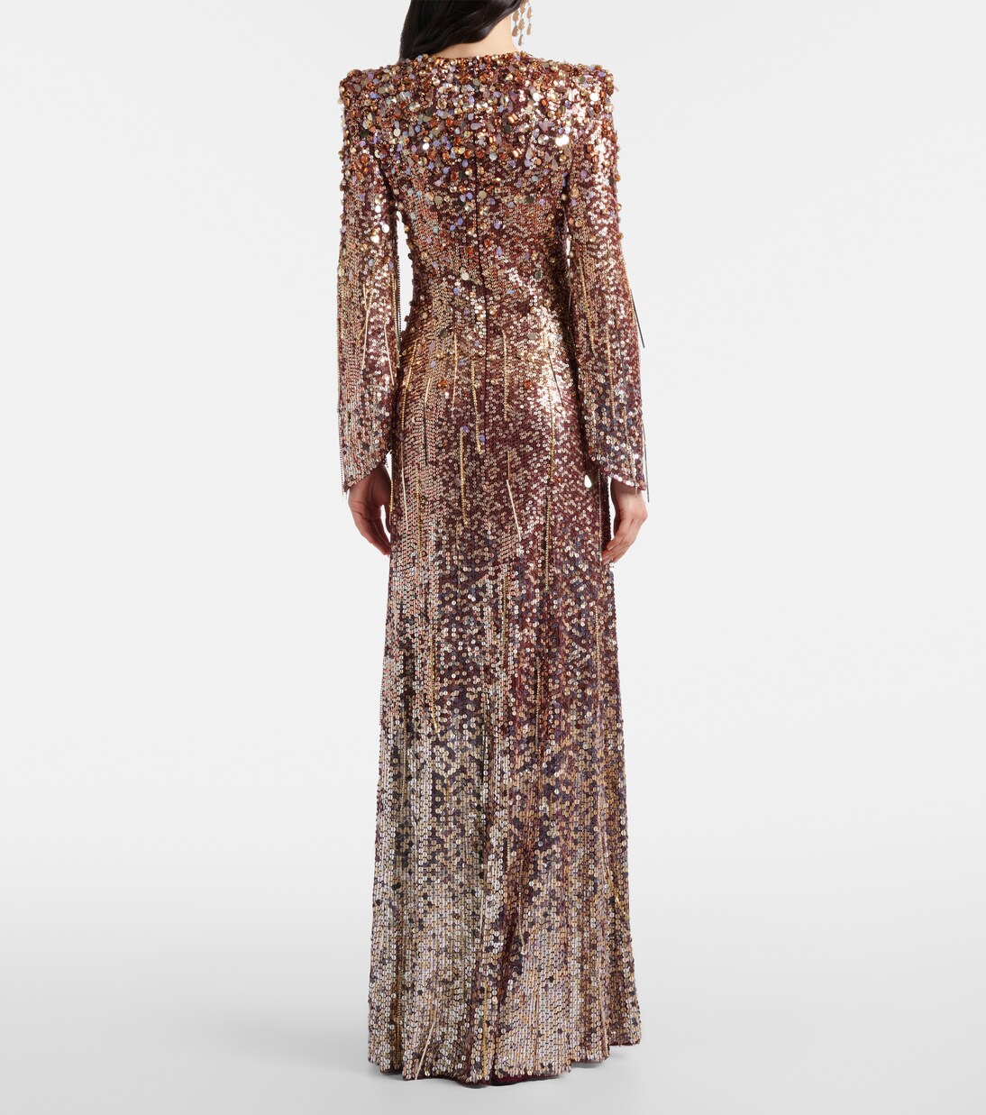 Phara embellished fringed gown | Jenny Packham