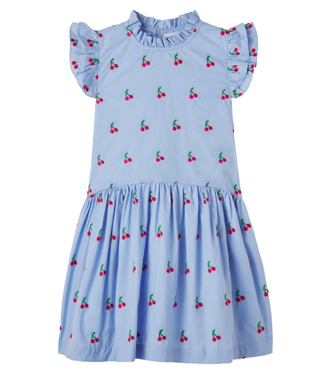 Robe brodée Rita à volants | La Coqueta