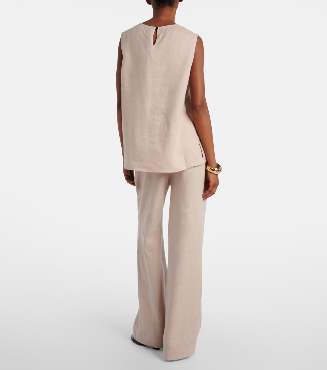 Rivello 리넨 와이드 팬츠 | Asceno