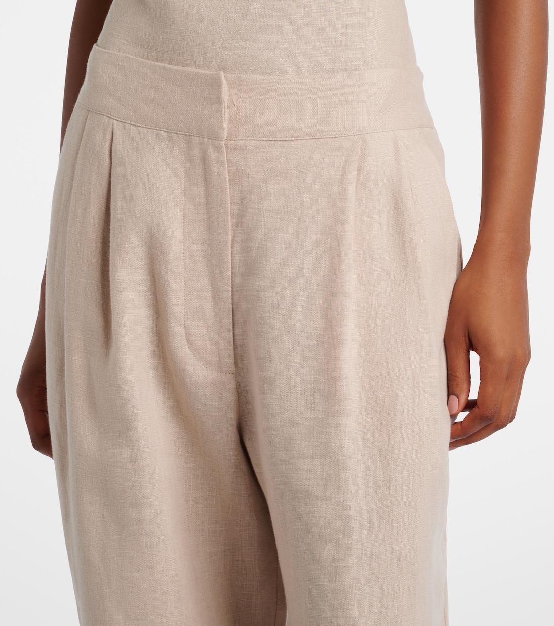 Rivello 리넨 와이드 팬츠 | Asceno