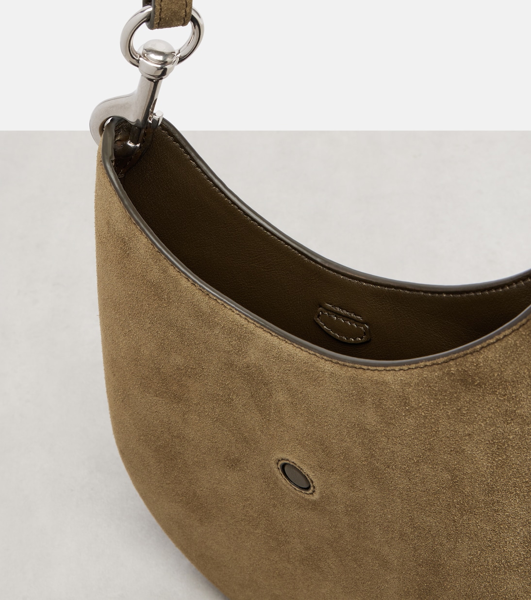 Bean Sling Mini suede shoulder bag | Phoebe Philo
