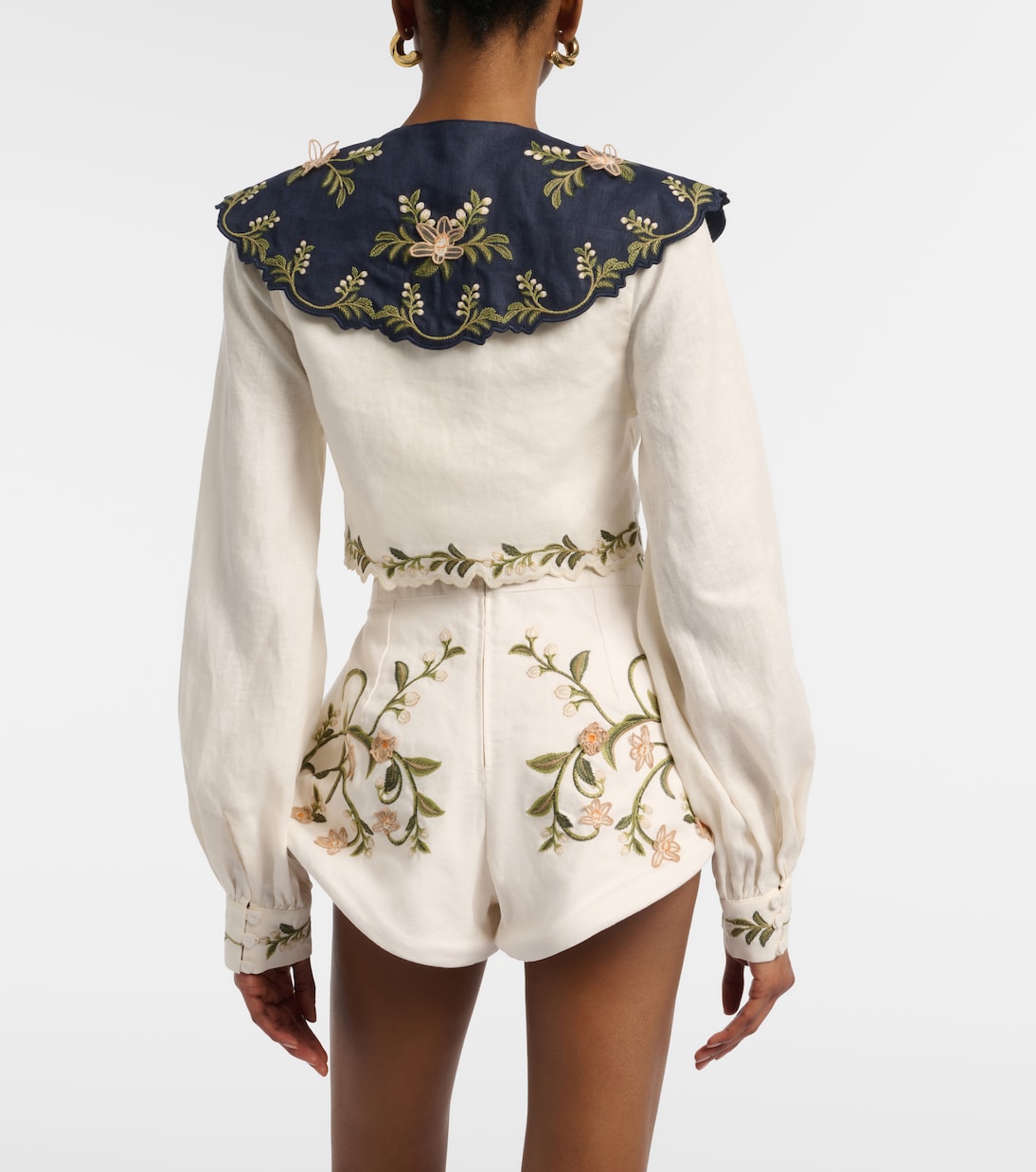 Cumbre embroidered linen blouse | Agua by Agua Bendita