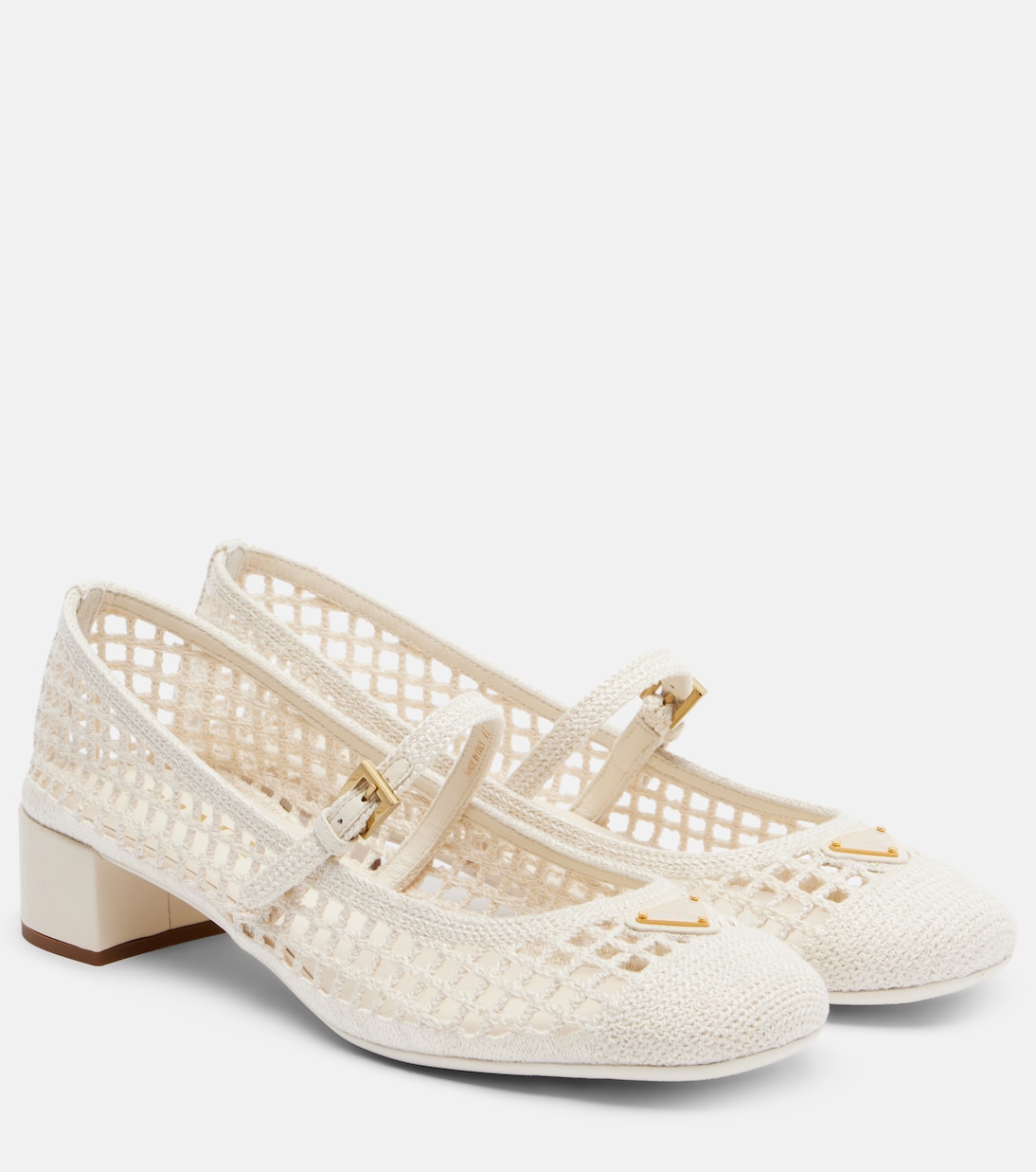 Crochet Mary Jane pumps | Prada