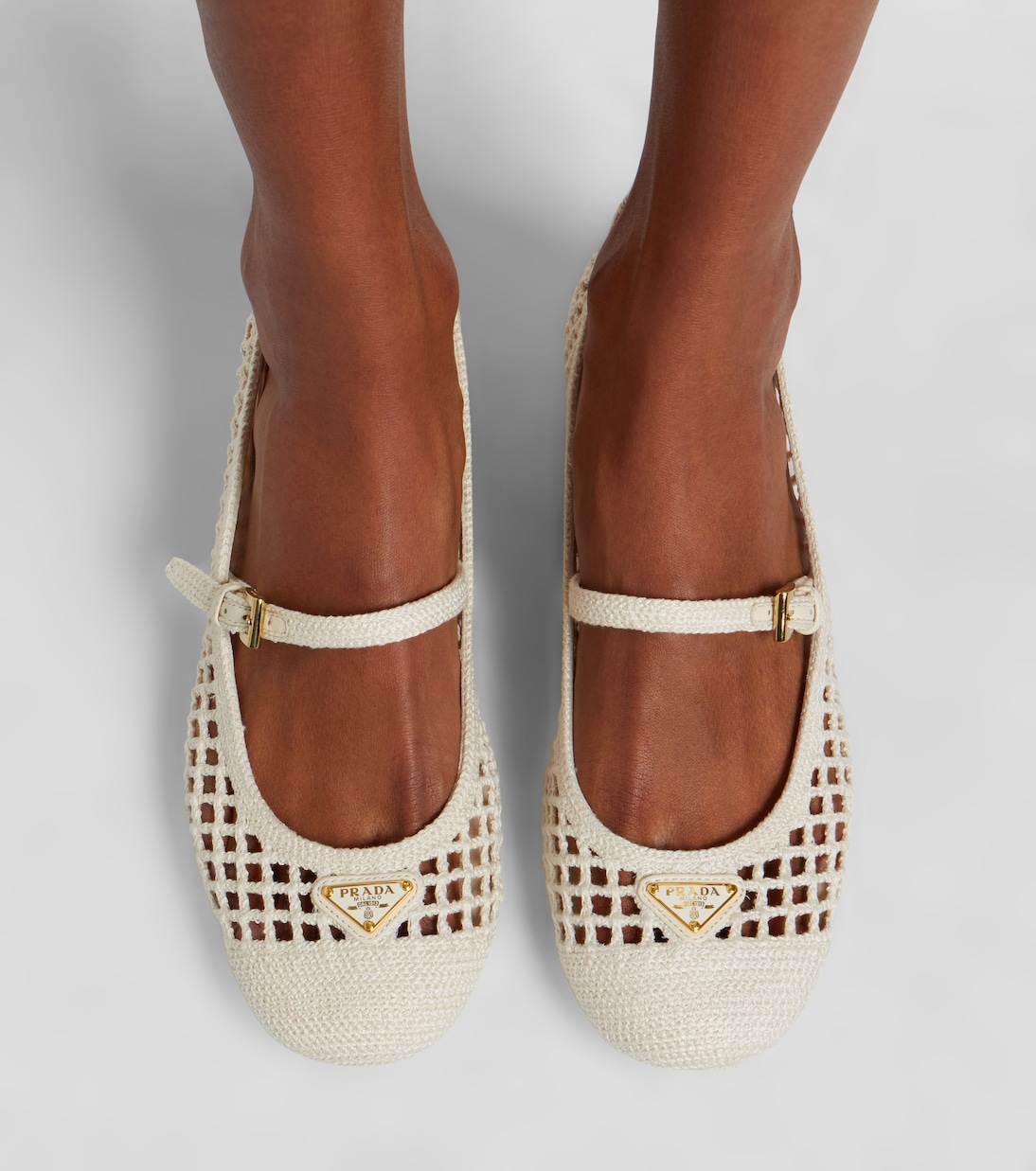 Crochet Mary Jane pumps | Prada