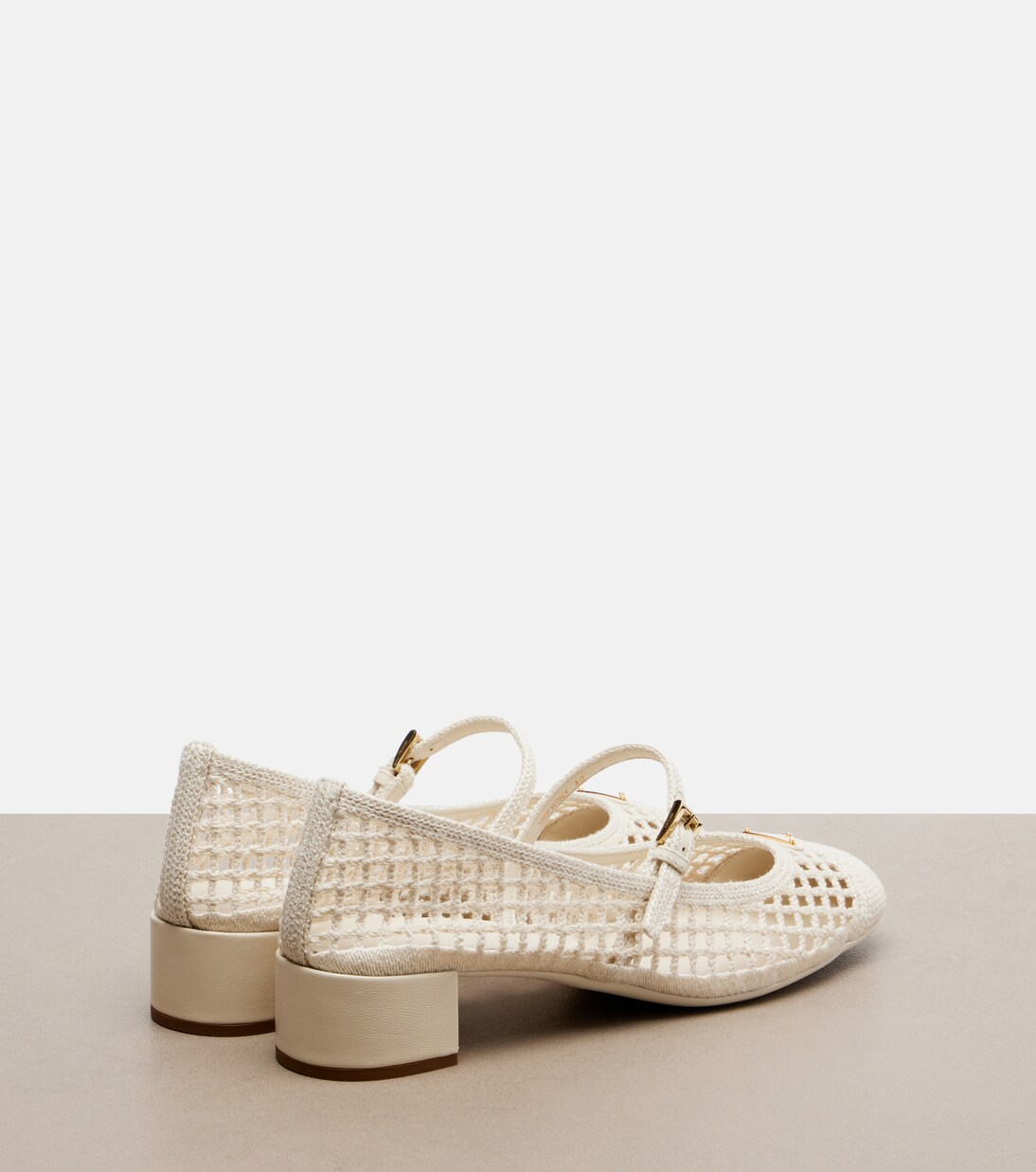 Crochet Mary Jane pumps | Prada