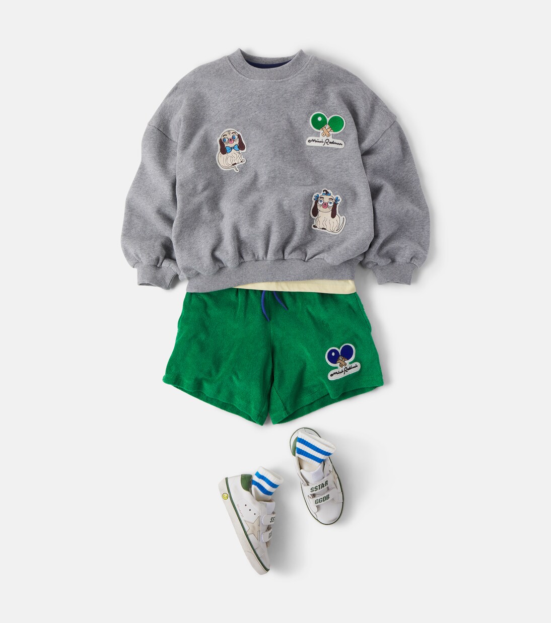 Minibabies patch-appliqué jersey sweatshirt | Mini Rodini