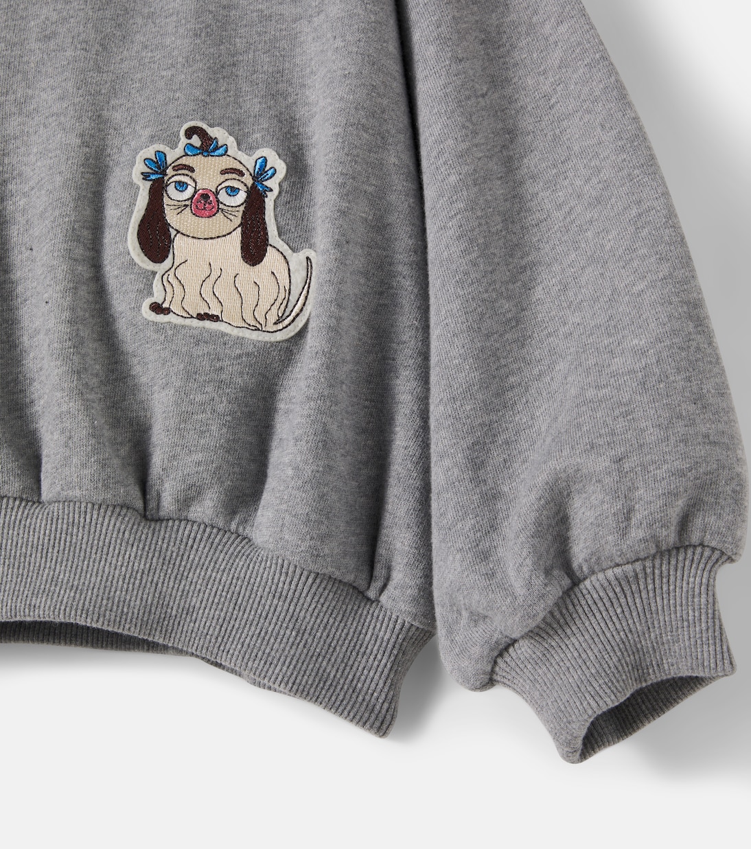 Minibabies patch-appliqué jersey sweatshirt | Mini Rodini