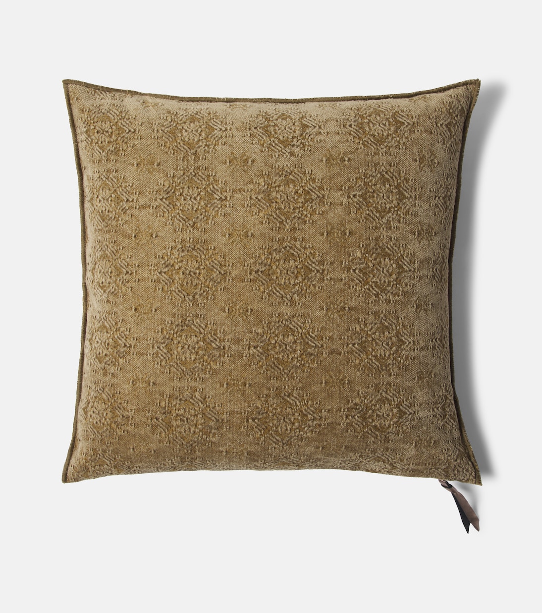 Cotton-blend jacquard cushion | Maison de Vacances