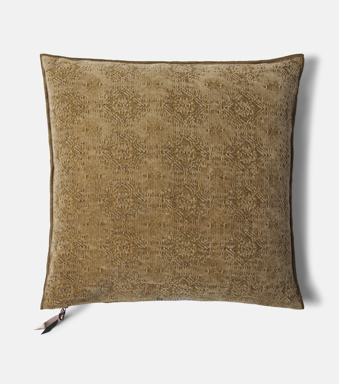 Cotton-blend jacquard cushion | Maison de Vacances