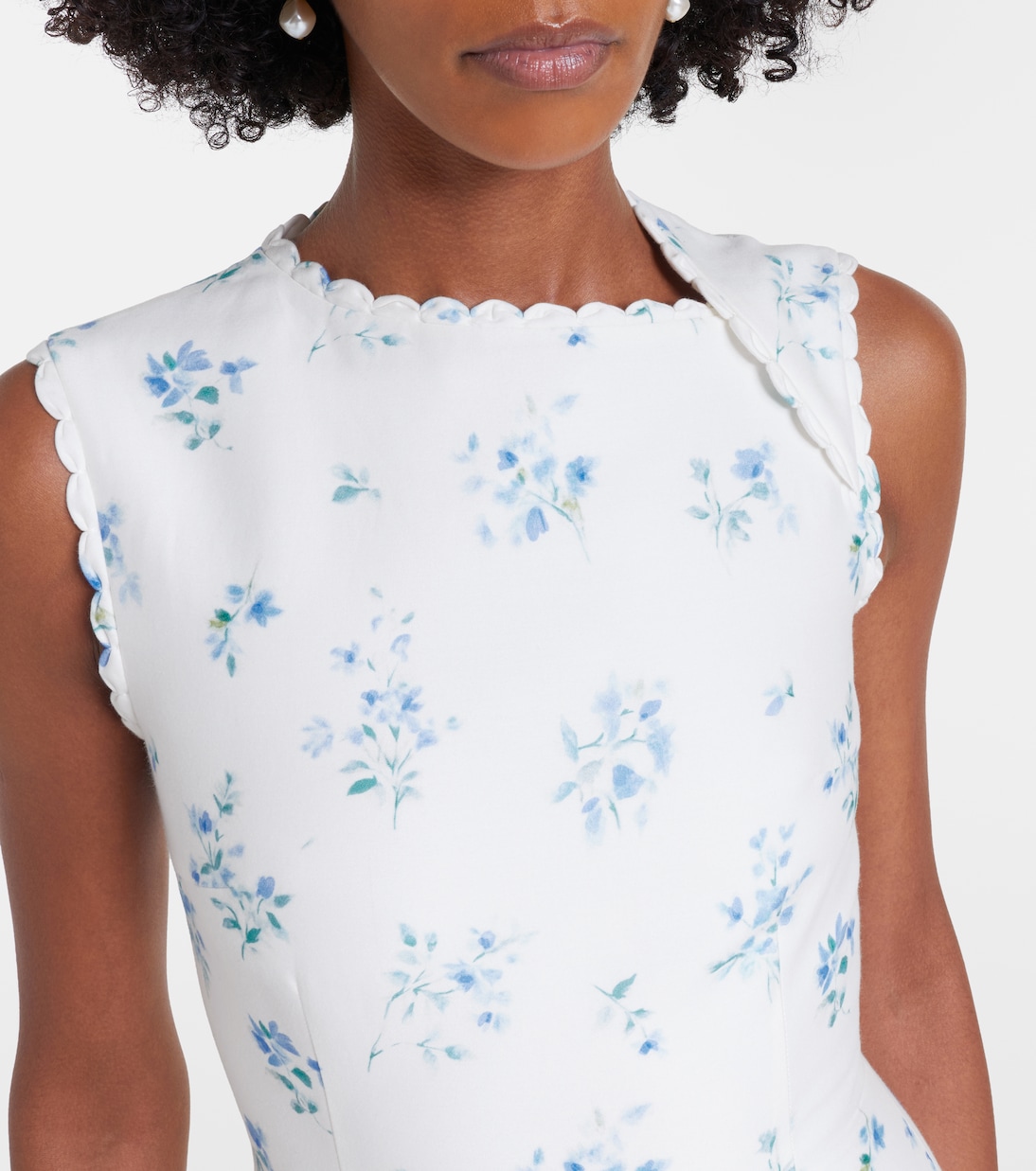 Floral cotton and silk minidress | Shushu/Tong