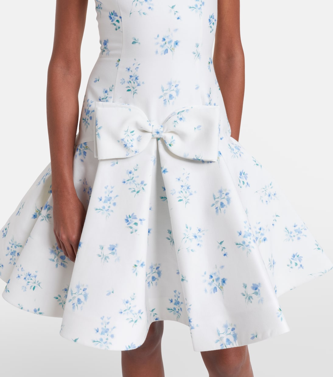 Floral cotton and silk minidress | Shushu/Tong