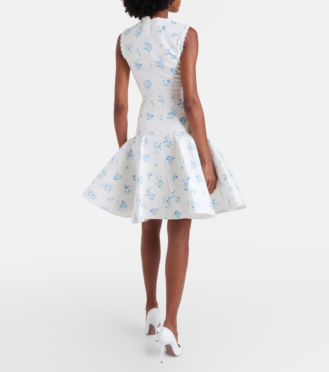 Floral cotton and silk minidress | Shushu/Tong