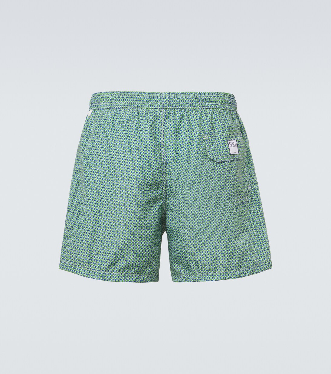 Madeira printed swim trunks | Fedeli