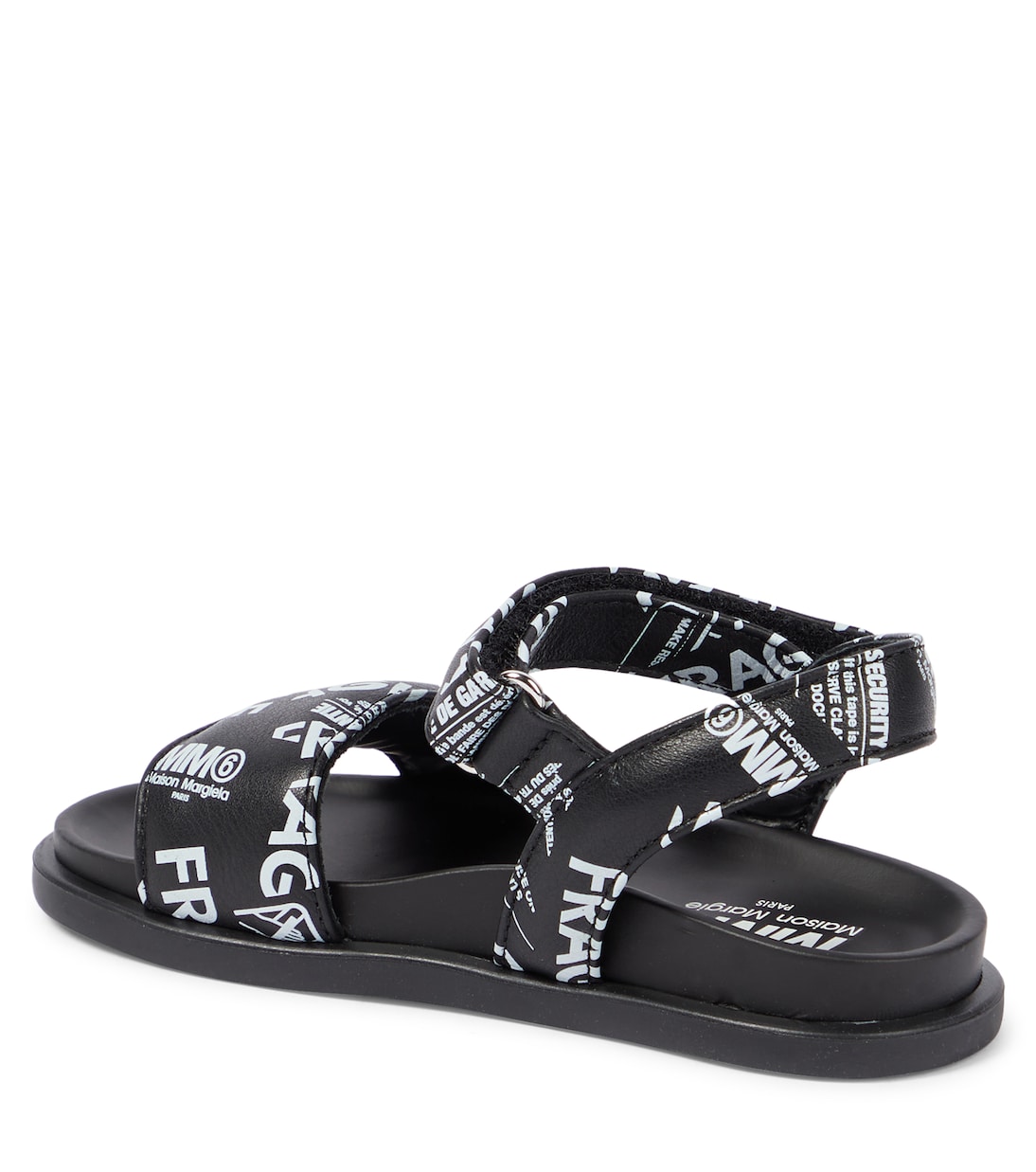 Printed leather sandals | MM6 Maison Margiela Kids