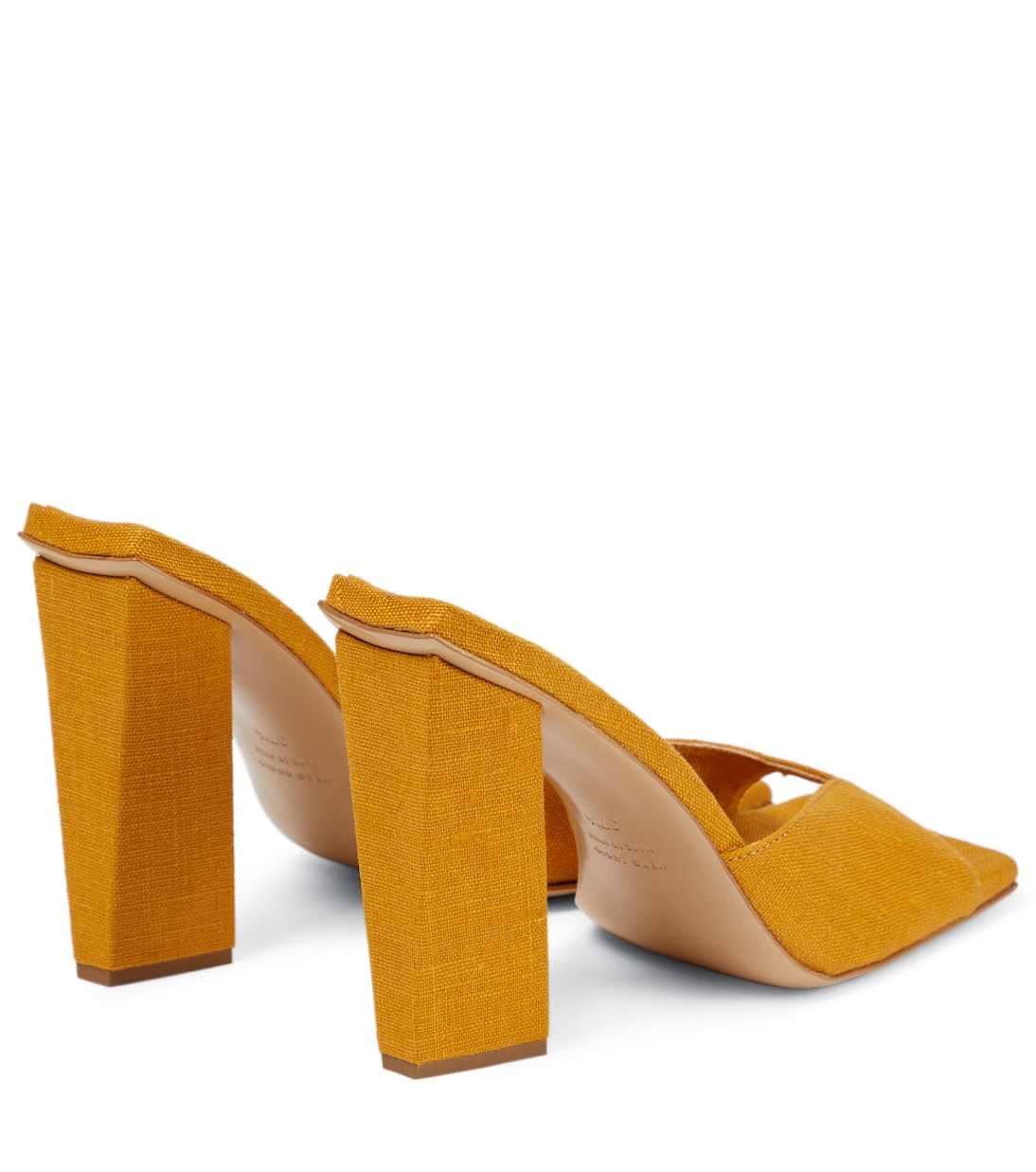 GIA/RHW Pantoletten Rosie 14 aus Leinen | Gia Borghini