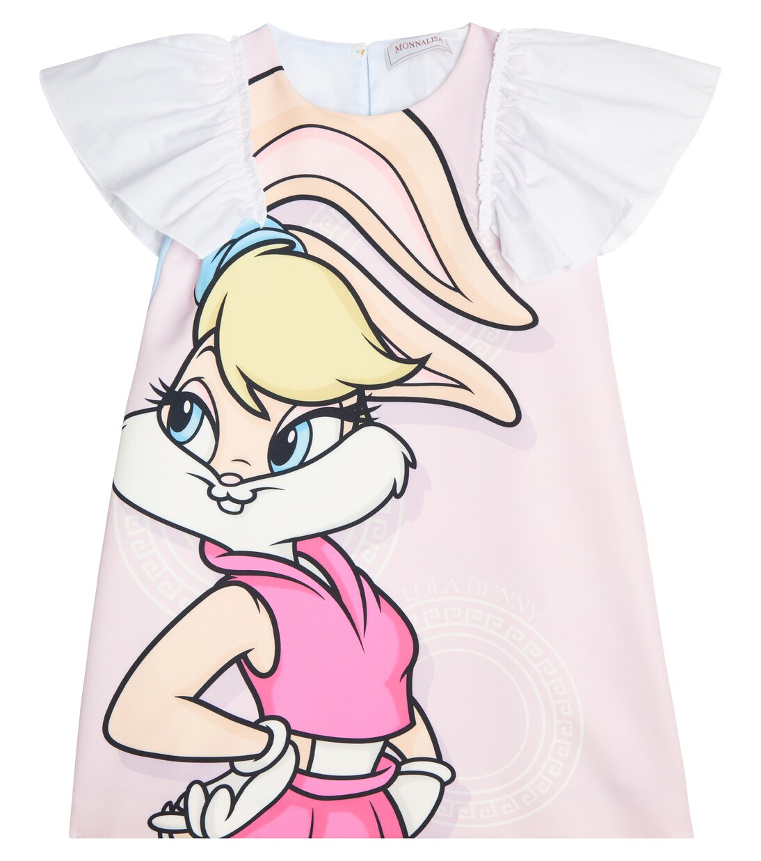 Ruffled cotton-blend T-shirt dress | Monnalisa