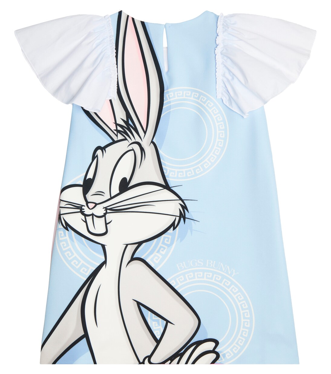 Ruffled cotton-blend T-shirt dress | Monnalisa