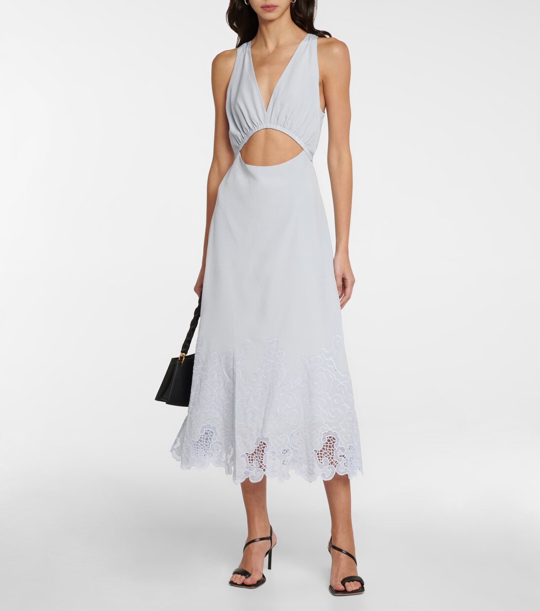 Robe midi brodée | Simkhai